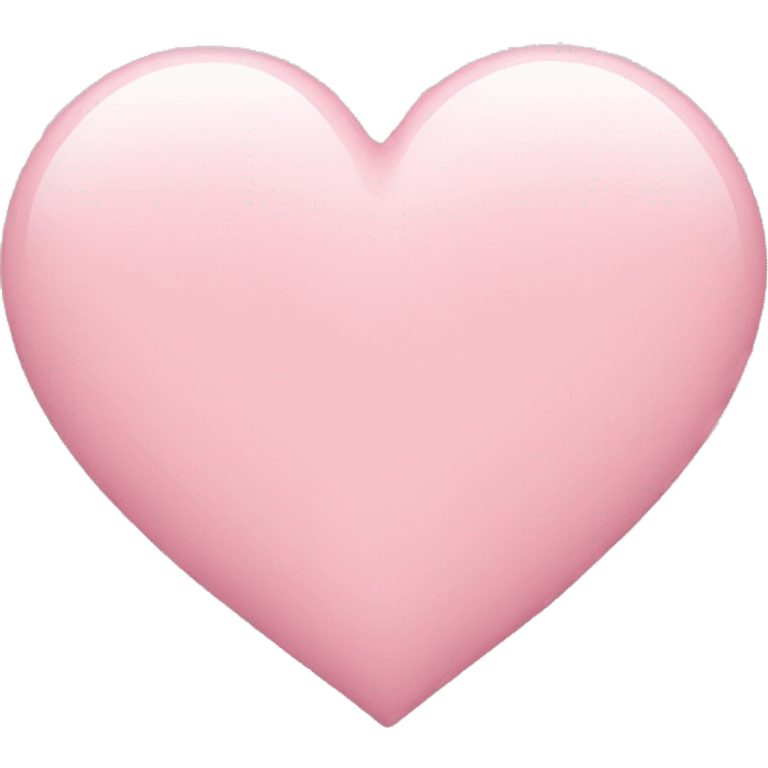 Light pink heart emoji