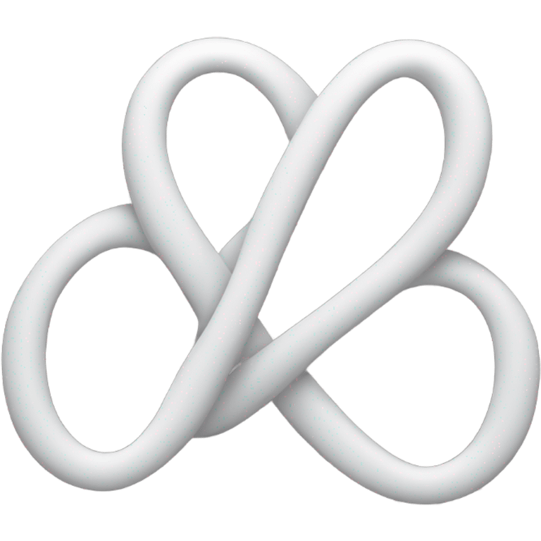 White infinity sign emoji