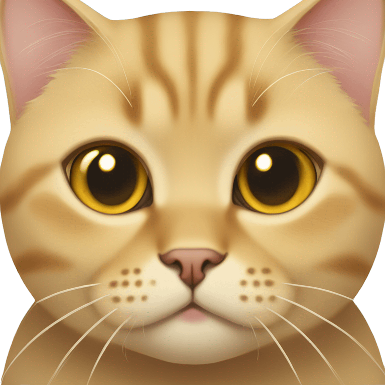 Golden British shorthair cat  emoji