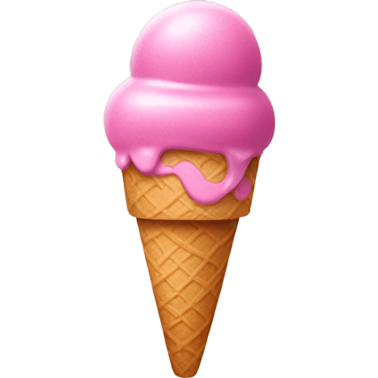 Pink ice cream emoji