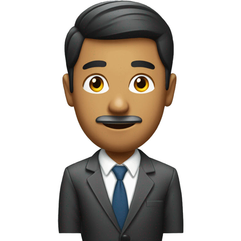 indian media reporter with microphone emoji