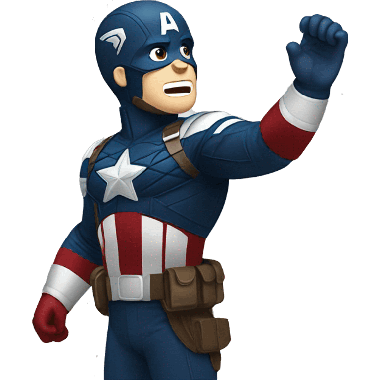 Captain america clapping his hands emoji