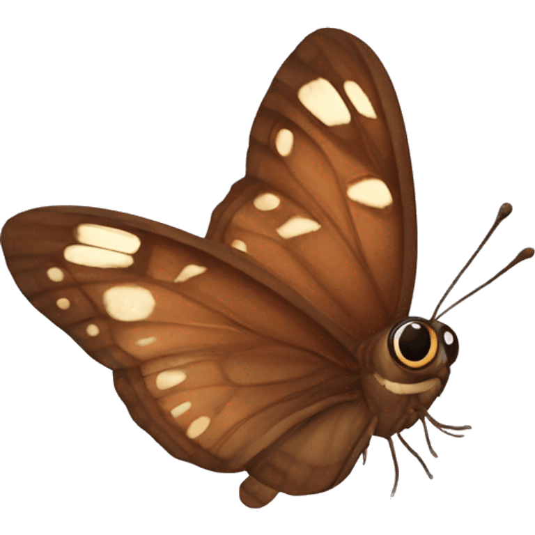 Brown butterfly emoji