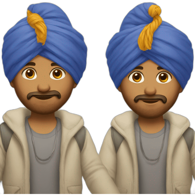 A sikh boy without beard  emoji