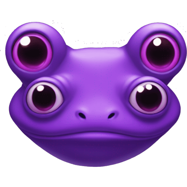 purple frog heart eyes emoji