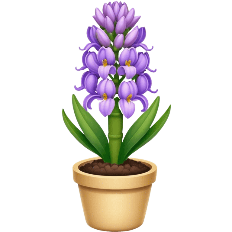 light purple hyacinth emoji