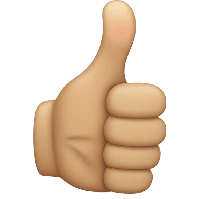 two thumbs up with no human emoji