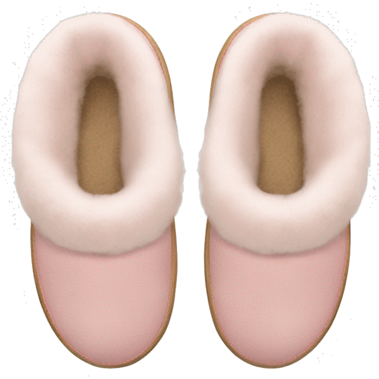 light pink UGG slippers  emoji