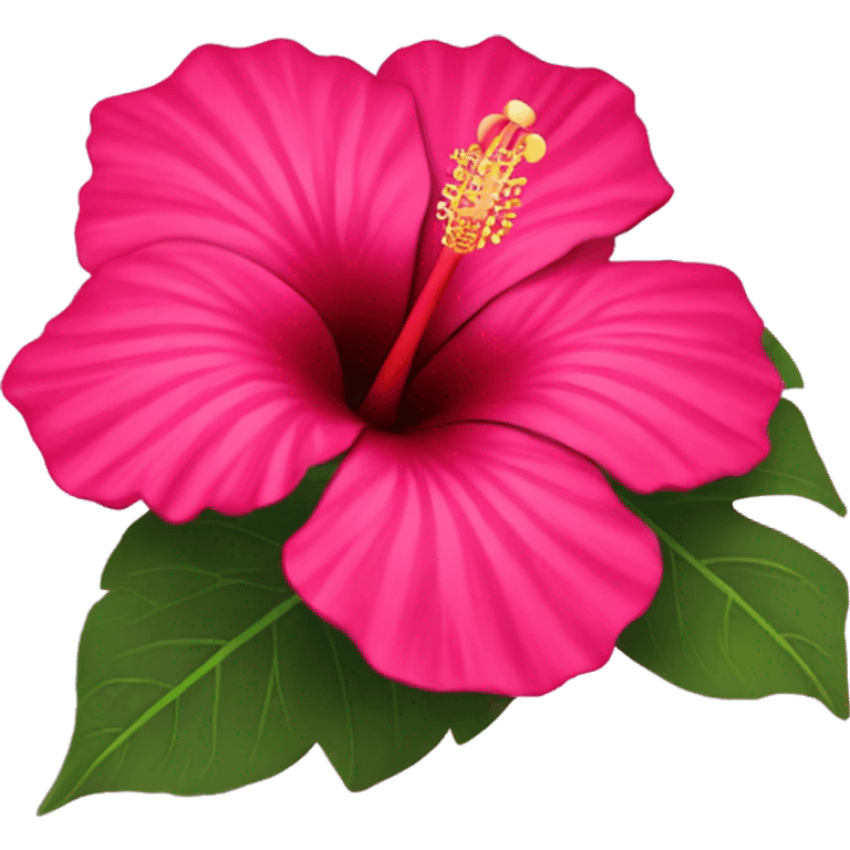 Red-Hot Pink Hibiscus  emoji