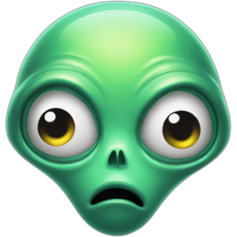 Shocked alien emoji