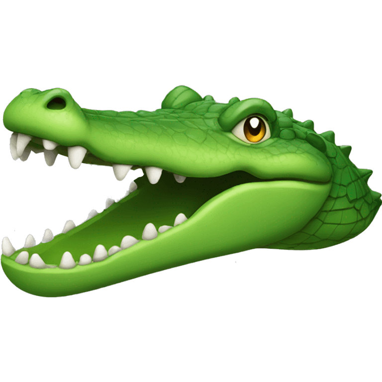 green crocodile head emoji