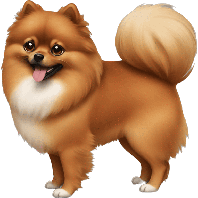 Brown Pomeranian  emoji