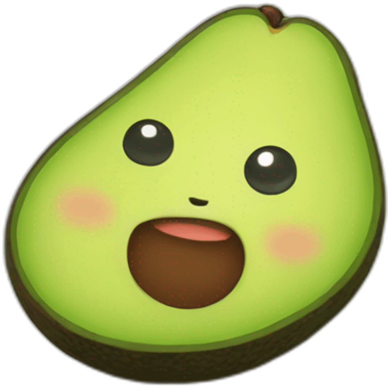 Cute avocado emoji