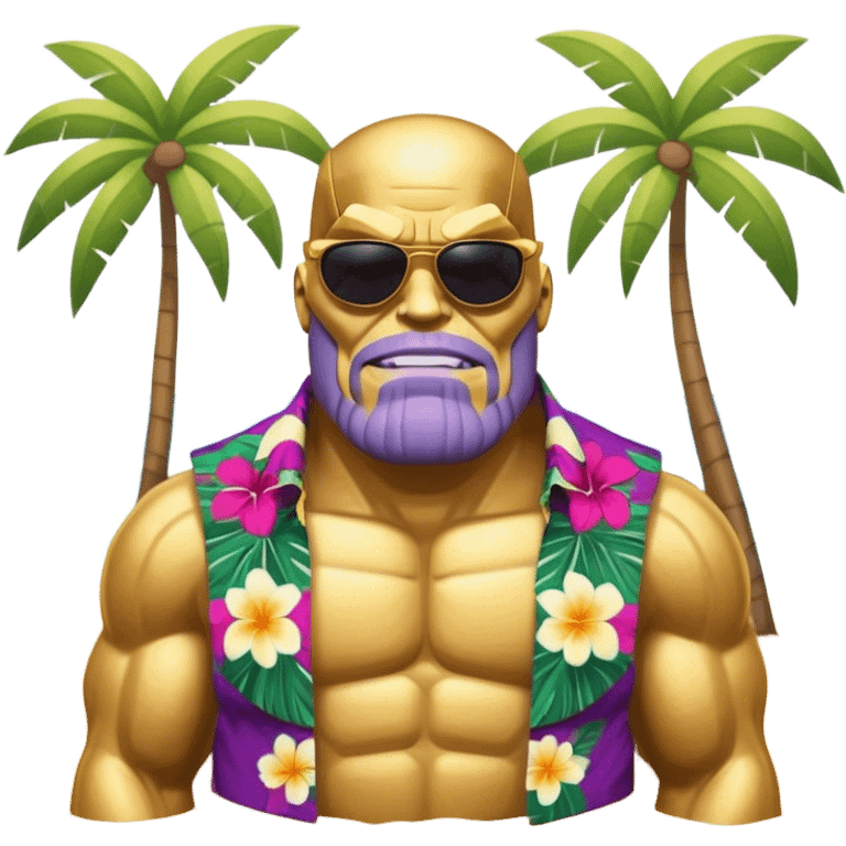 Thanos on the beach emoji