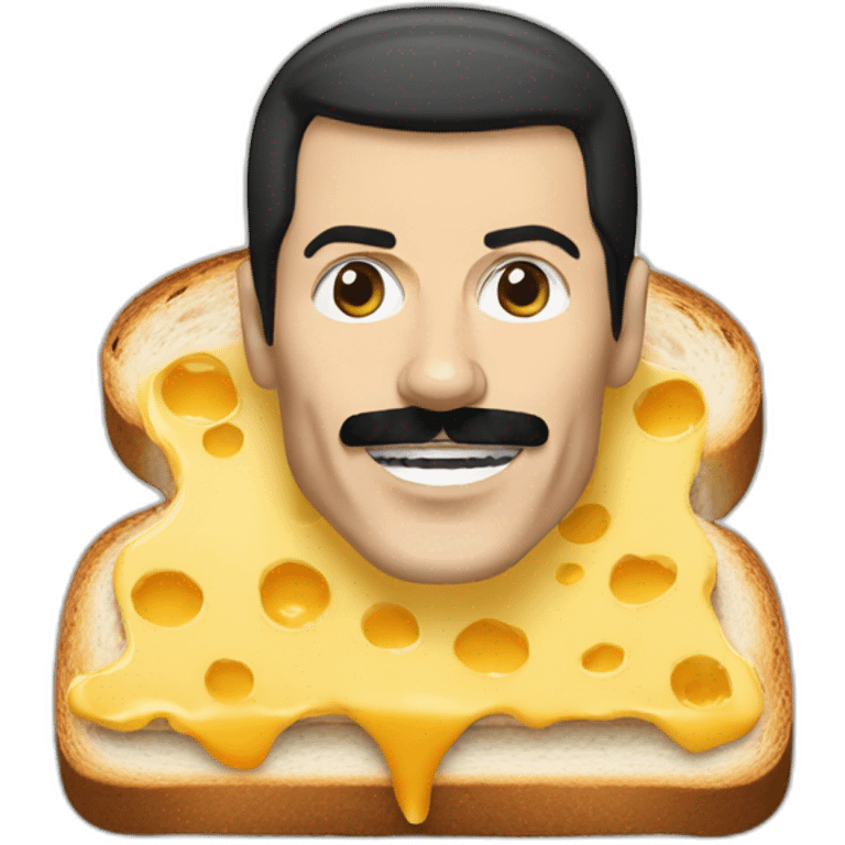 freddie-mercury-with-cheese-on-toast emoji