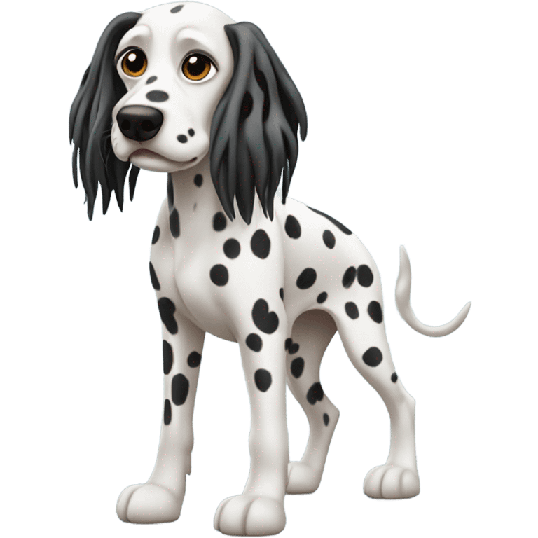 Dalmatian with dreadlocks  emoji