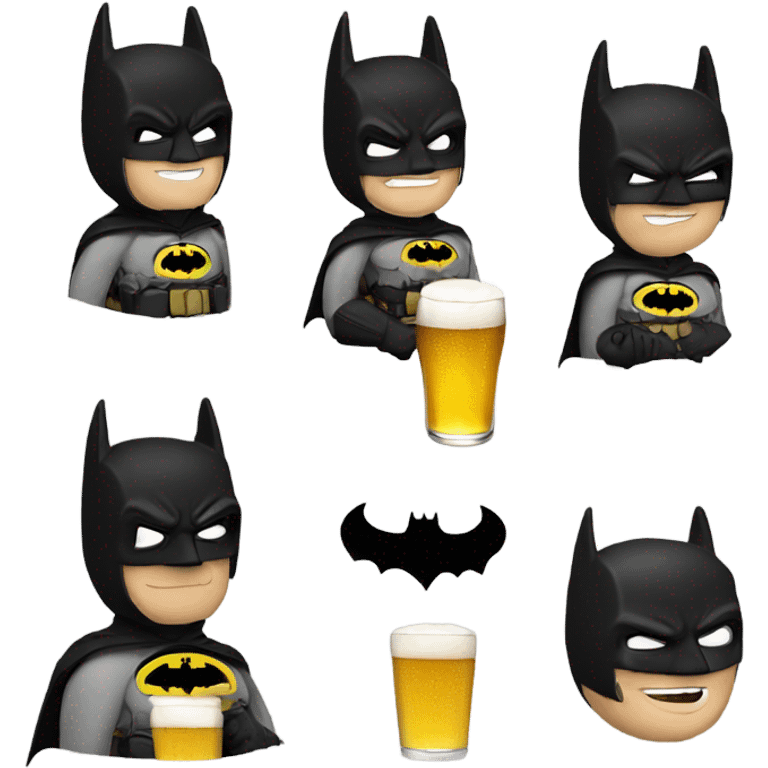 Batman con cerveza  emoji