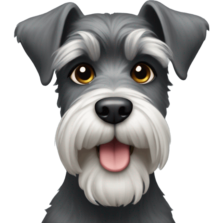 Schnauzer face emoji