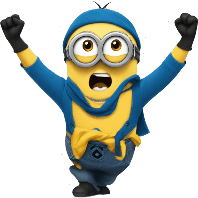 minion cheering emoji