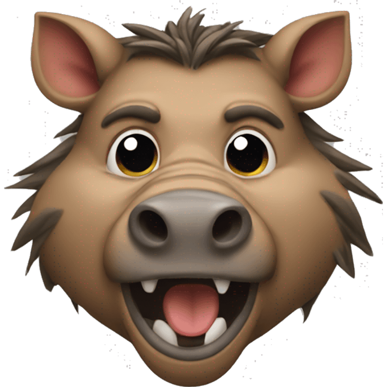 crying head of the Wildboar  emoji