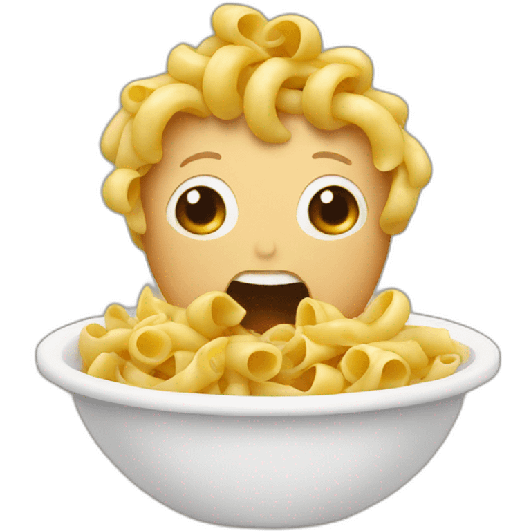 eating pasta emoji