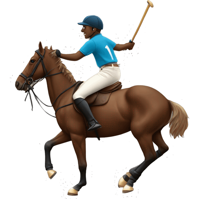 Polo player on a polo horse emoji