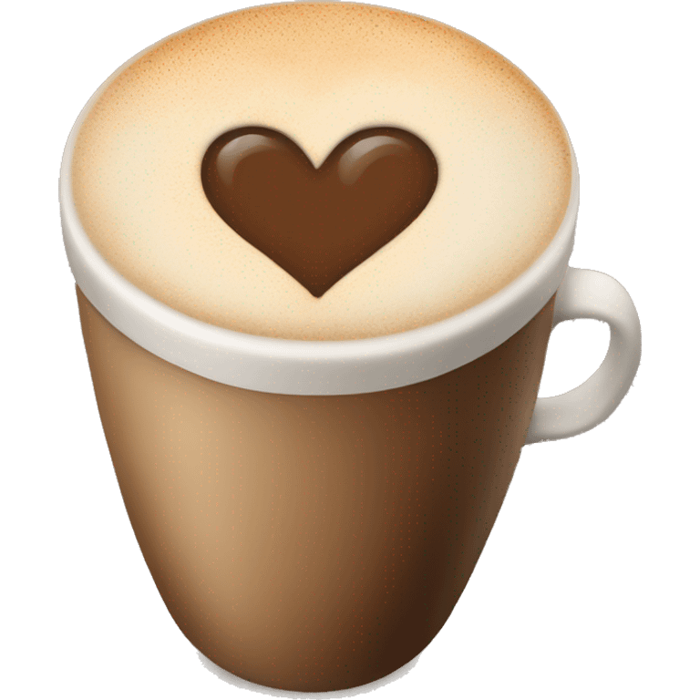 cappucino heart emoji emoji