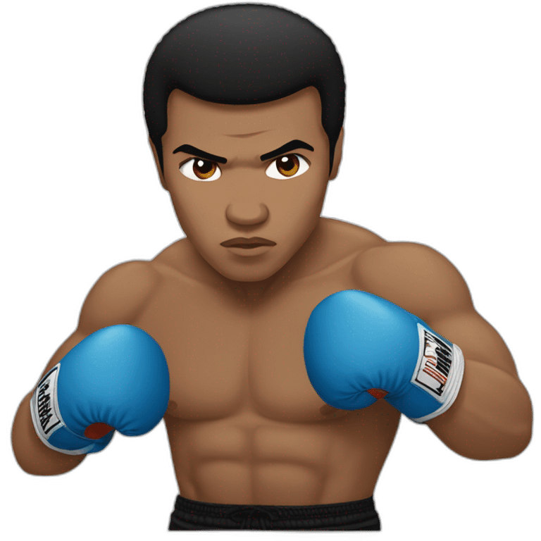 Muhammad ali who is boxing emoji