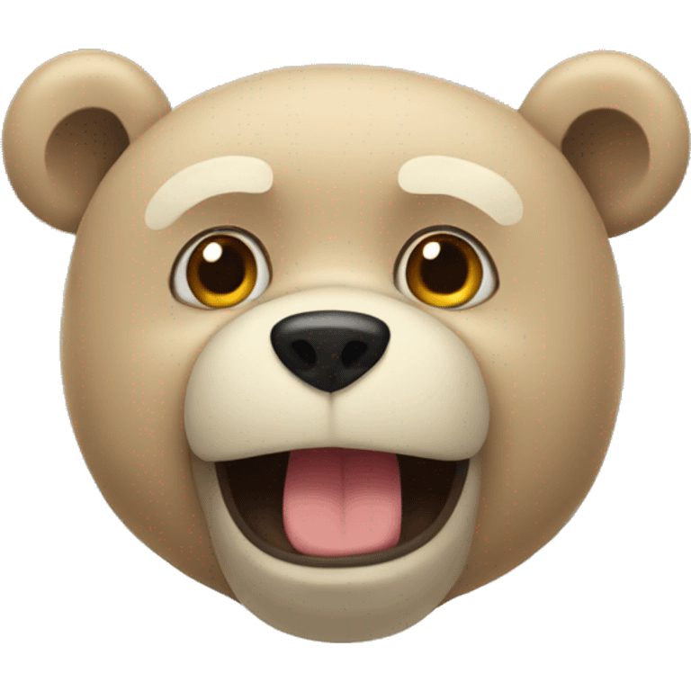 Oso  enojado emoji