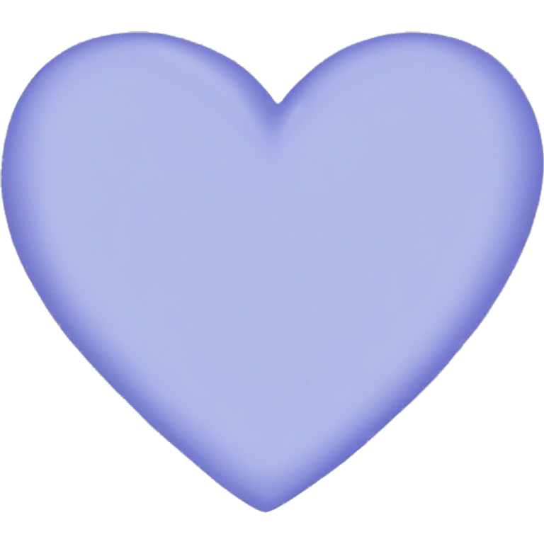 Plain Periwinkle heart emoji emoji