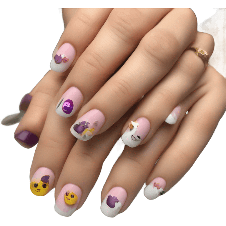 Nails done in salon emoji