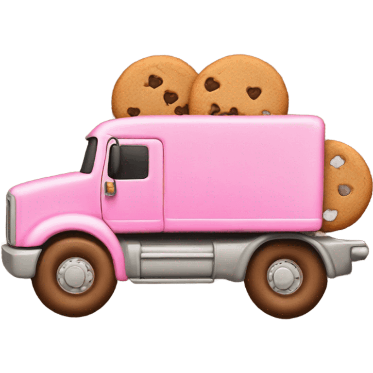 cookie heart with semi truck emoji