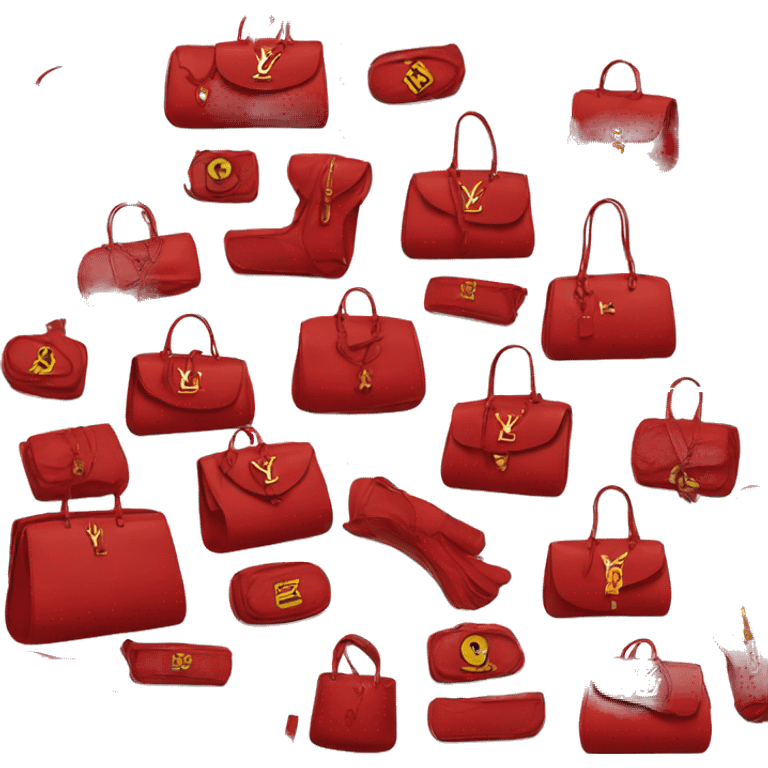 Red ysl purse  emoji