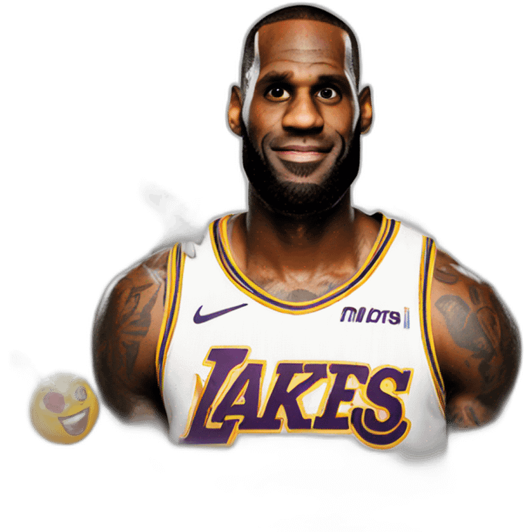 Evil lebron james and bugs bunny emoji