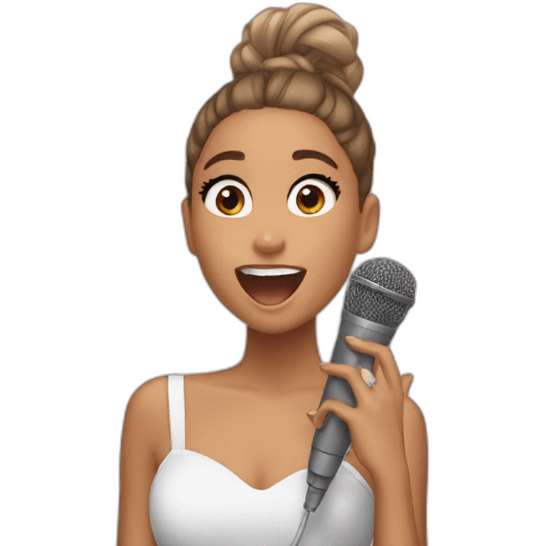 ariana grande singing emoji