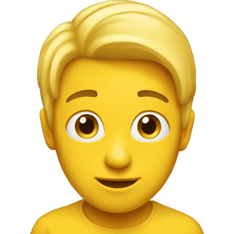 Yellow emoji side view emoji