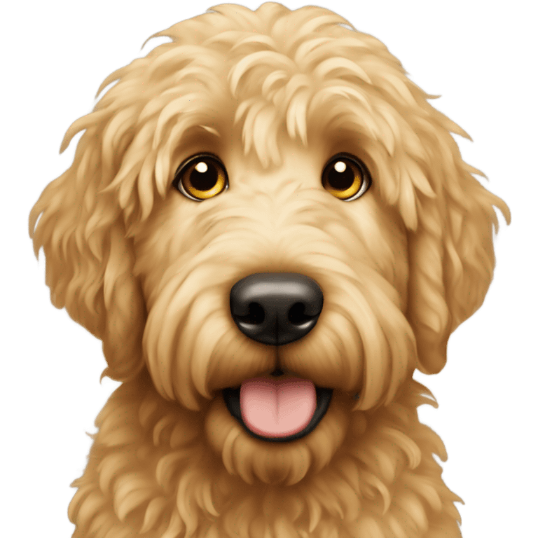 Weeping eyes golden doodle emoji