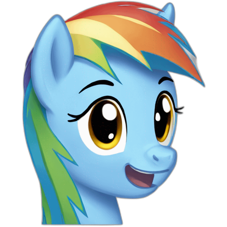 Rainbow dash emoji