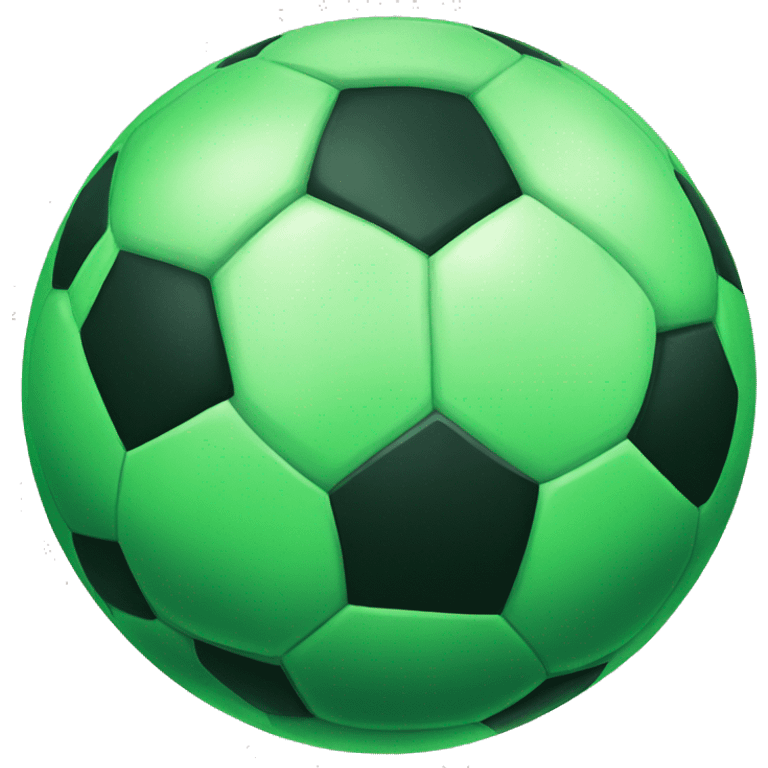 Green soccer ball emoji