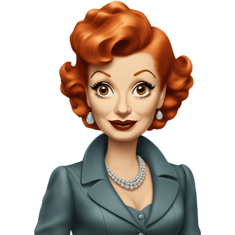 Mad Lucille ball emoji