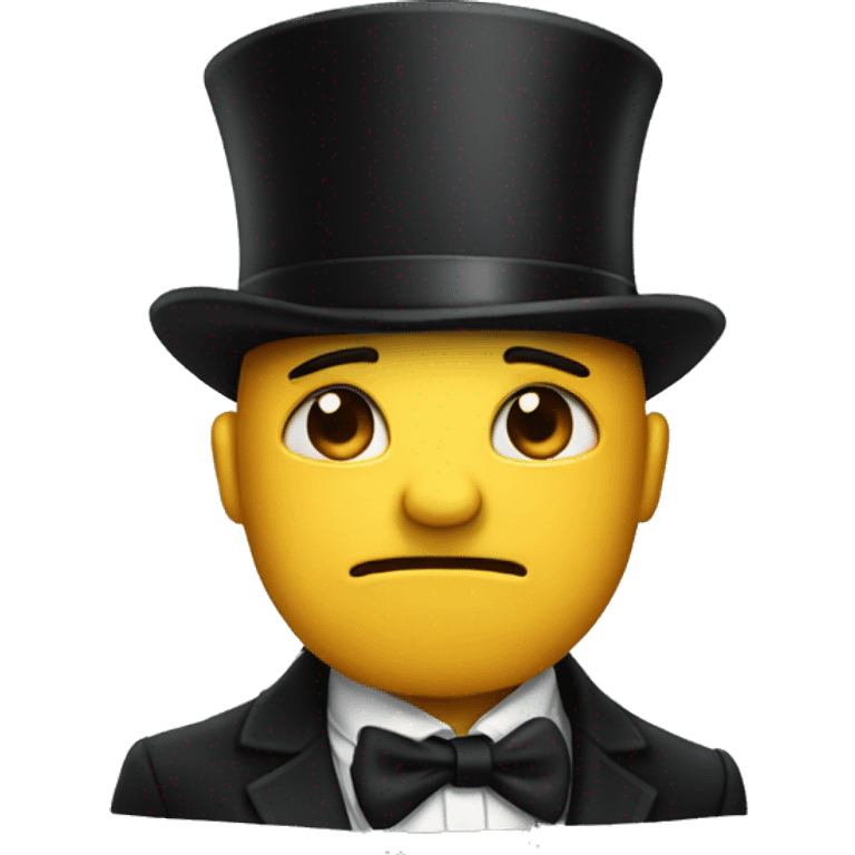 crying with tophat emoji