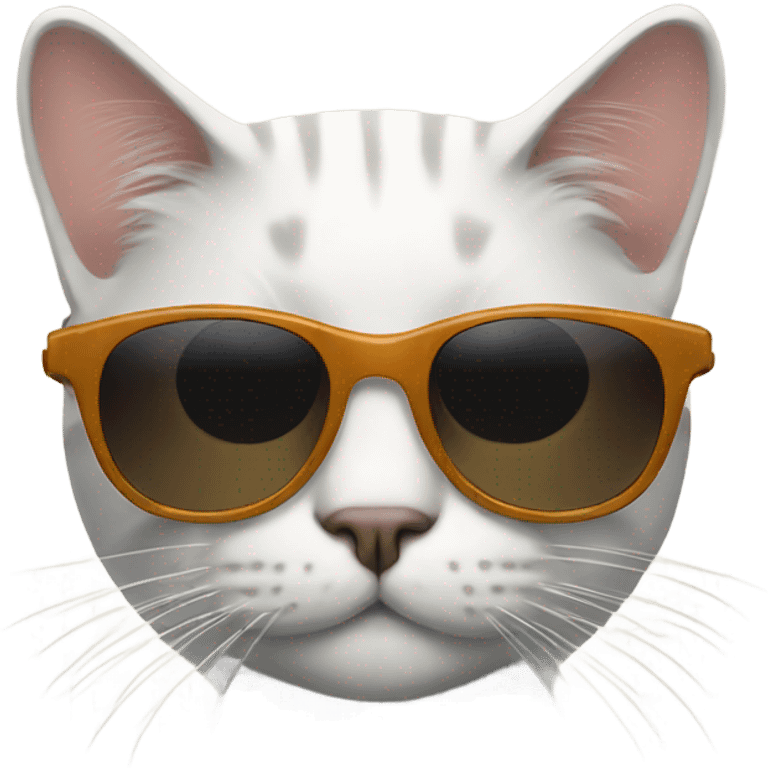 A cat with sunglasses  emoji