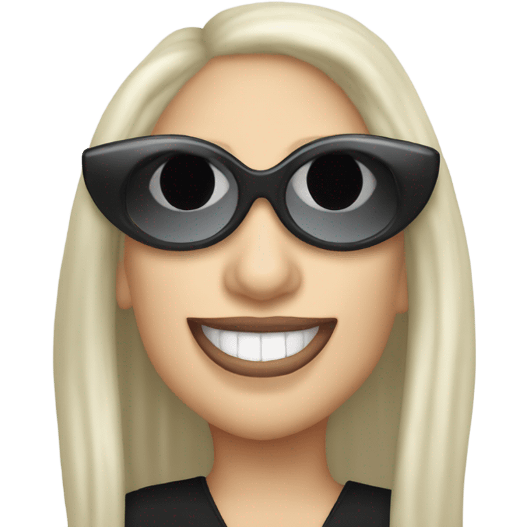 Lady Gaga black glasses Heavy Metal Lover emoji