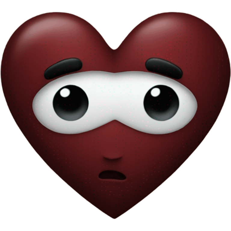 dark red heart emoji