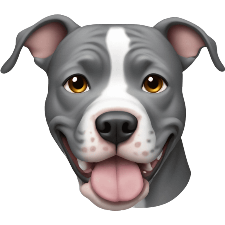 Only Grey pitbull  emoji