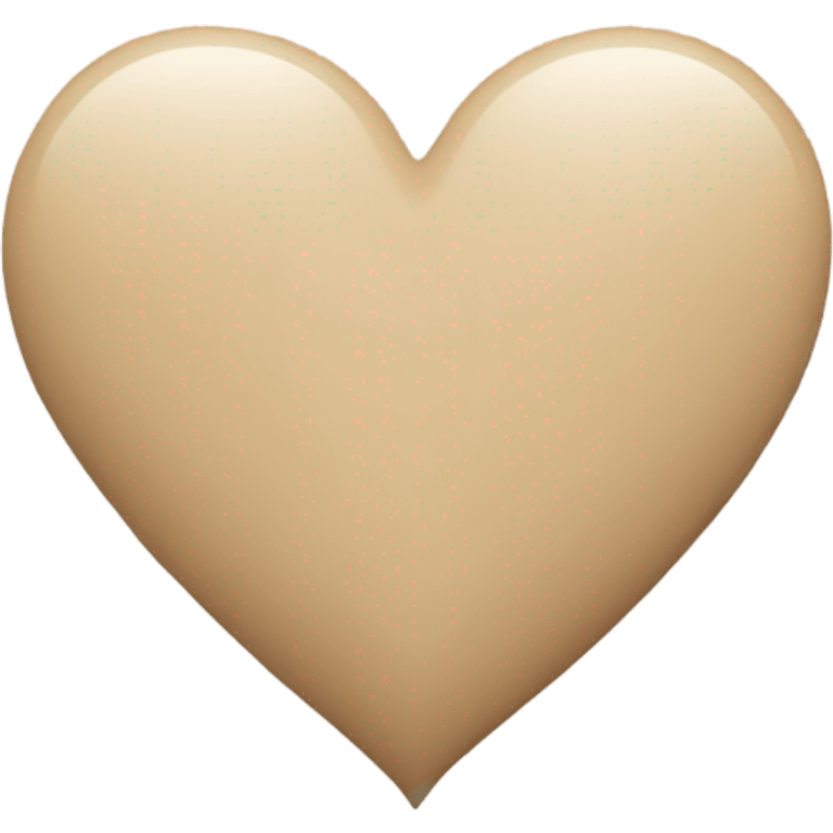 Beige heart emoji