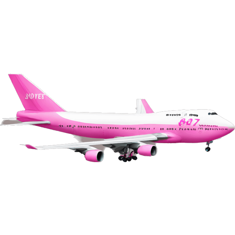 pink 747 plane emoji