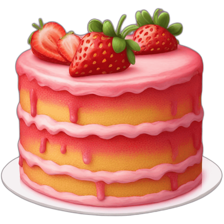 strawberry cake emoji