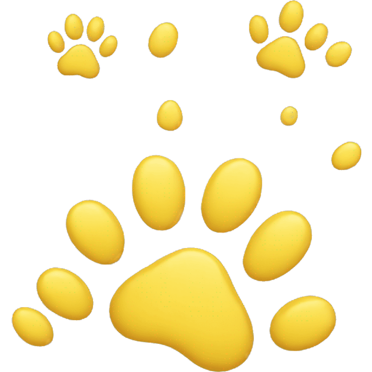 yellow paws emoji