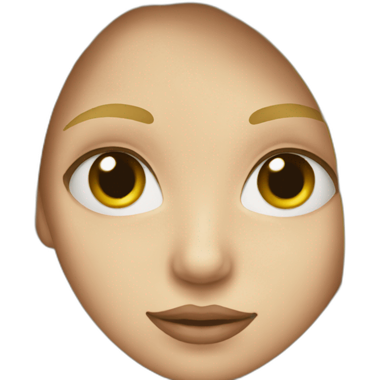 Blonde girl with a beak emoji